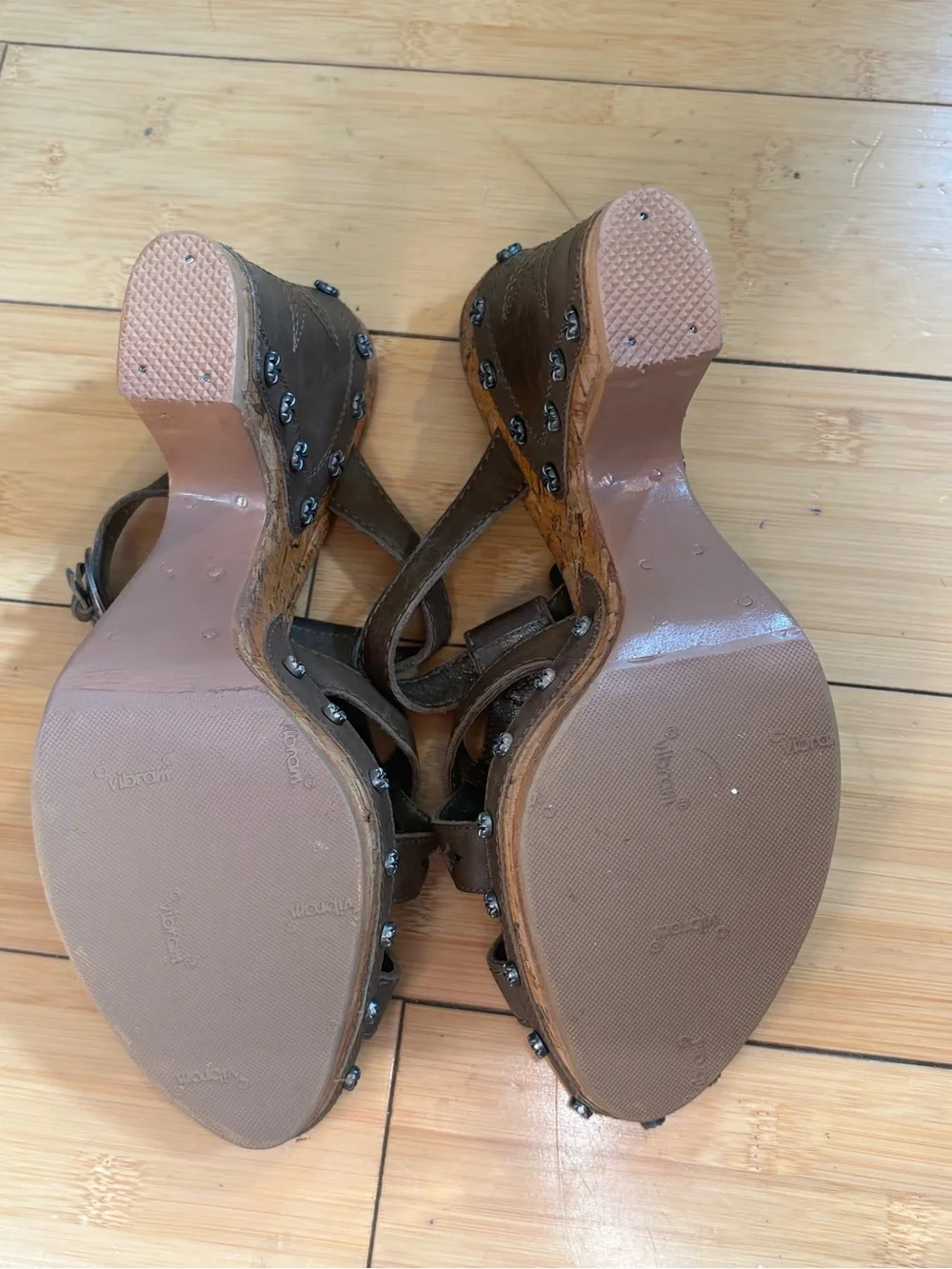 Dior Platform Sandals Gaucho cork heels mules wedges